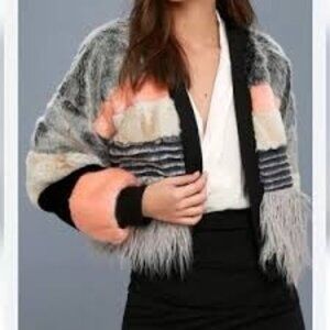Young Fabulous & Broke On The Road Tokyo Faux Fur Jacket M/L